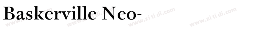 Baskerville Neo字体转换